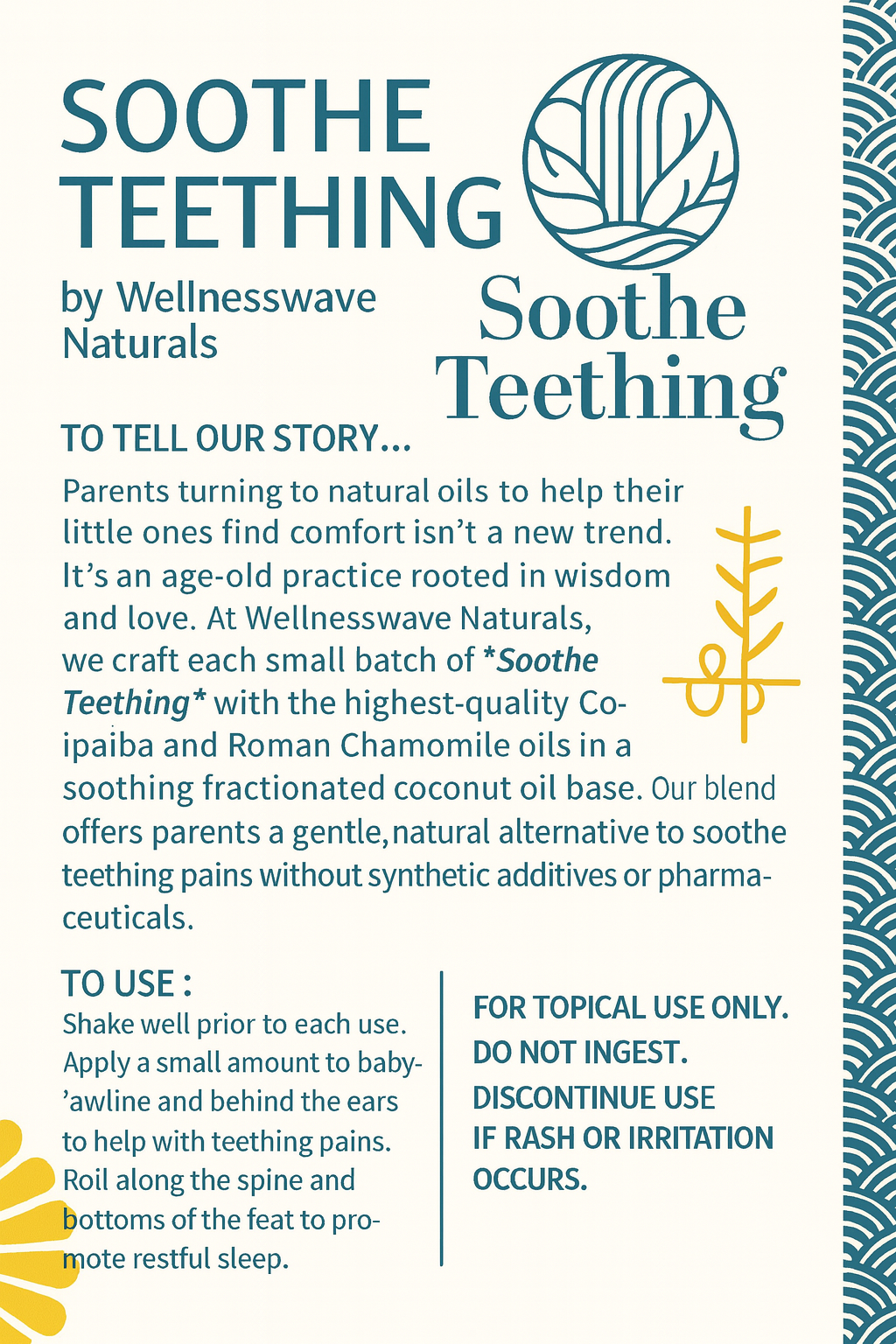 Baby Teething Soothing Oil